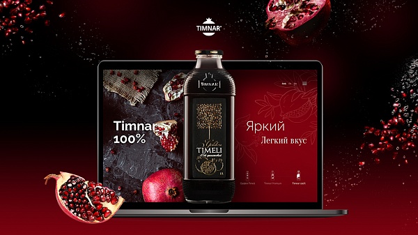 Сайт для компании «TIMNAR» – производителя гранатового сока